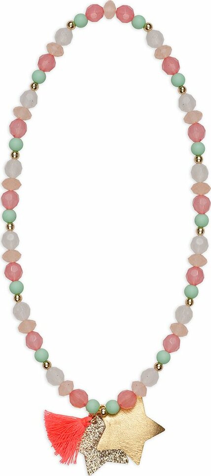 collar estrellas y perlas