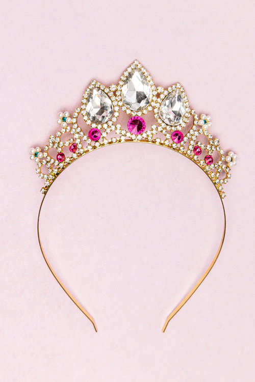 Tiara de princesa con joyas de estilo boutique