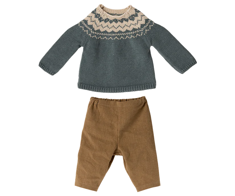 Pantalón y jersey de punto, talla 5