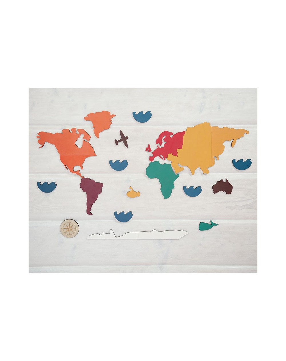 Puzzle Mapa de los Continentes