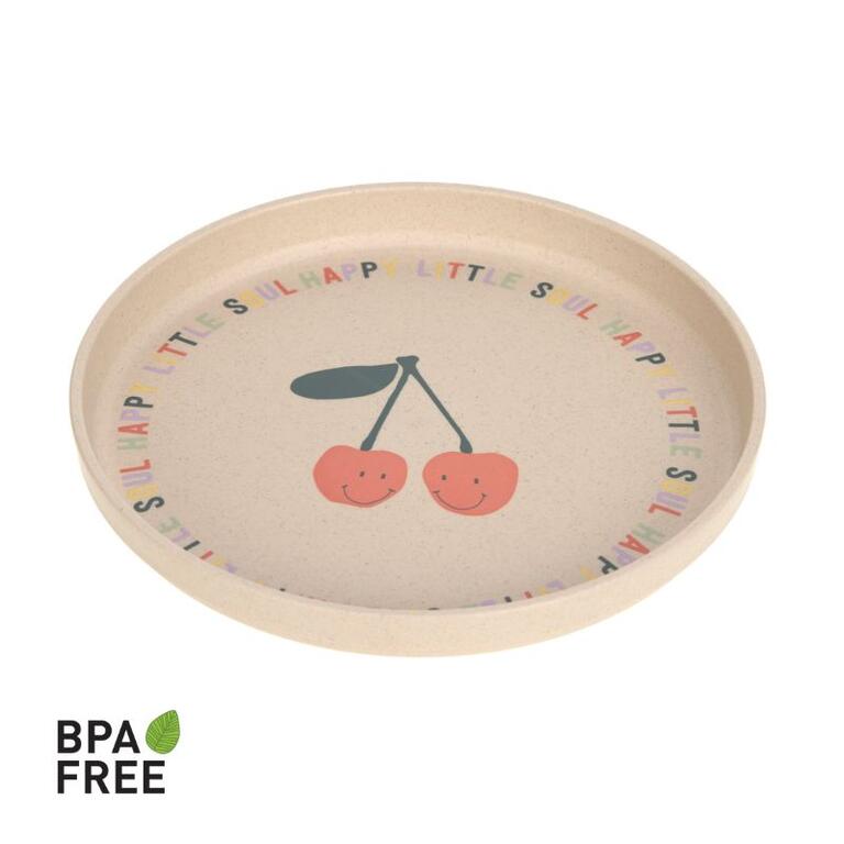 PLATE PP/CELLULOSE FRUITS CHERRY