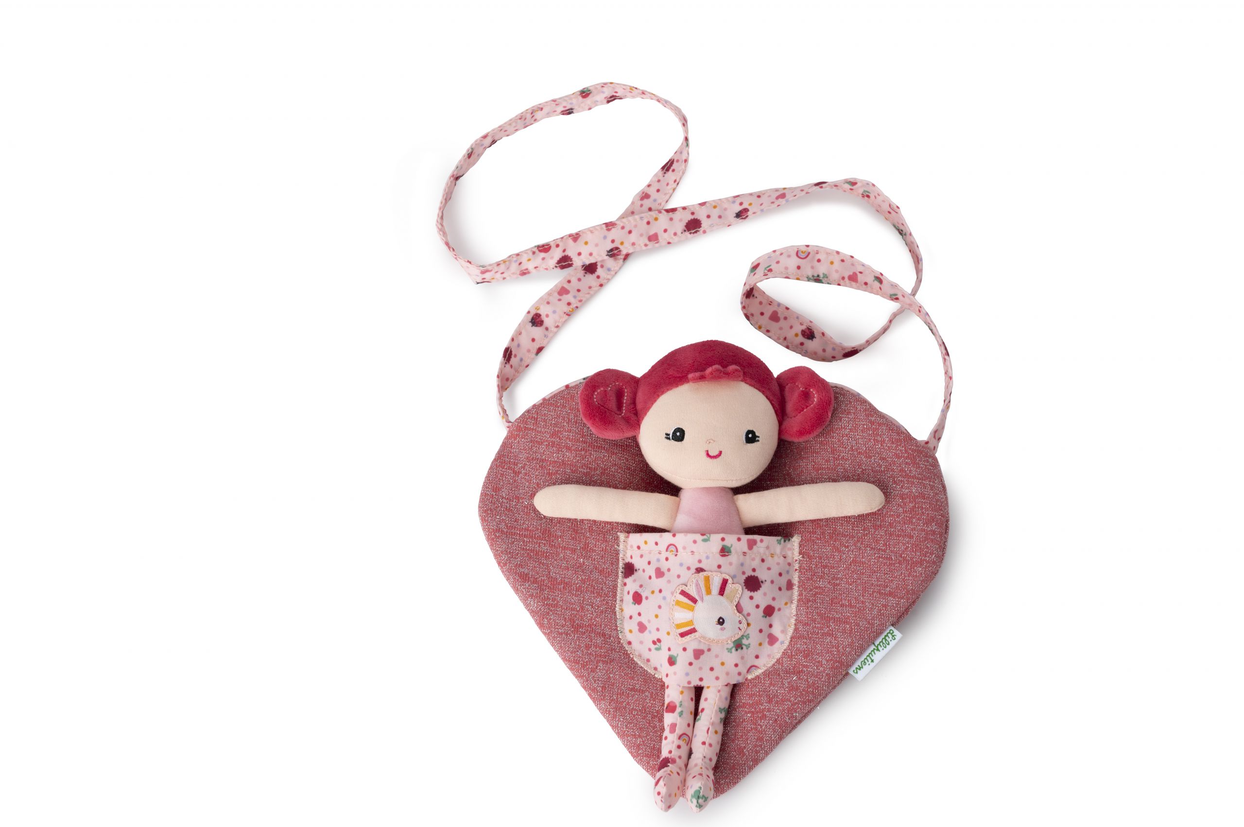 Muñeca Aline con bolsa corazón