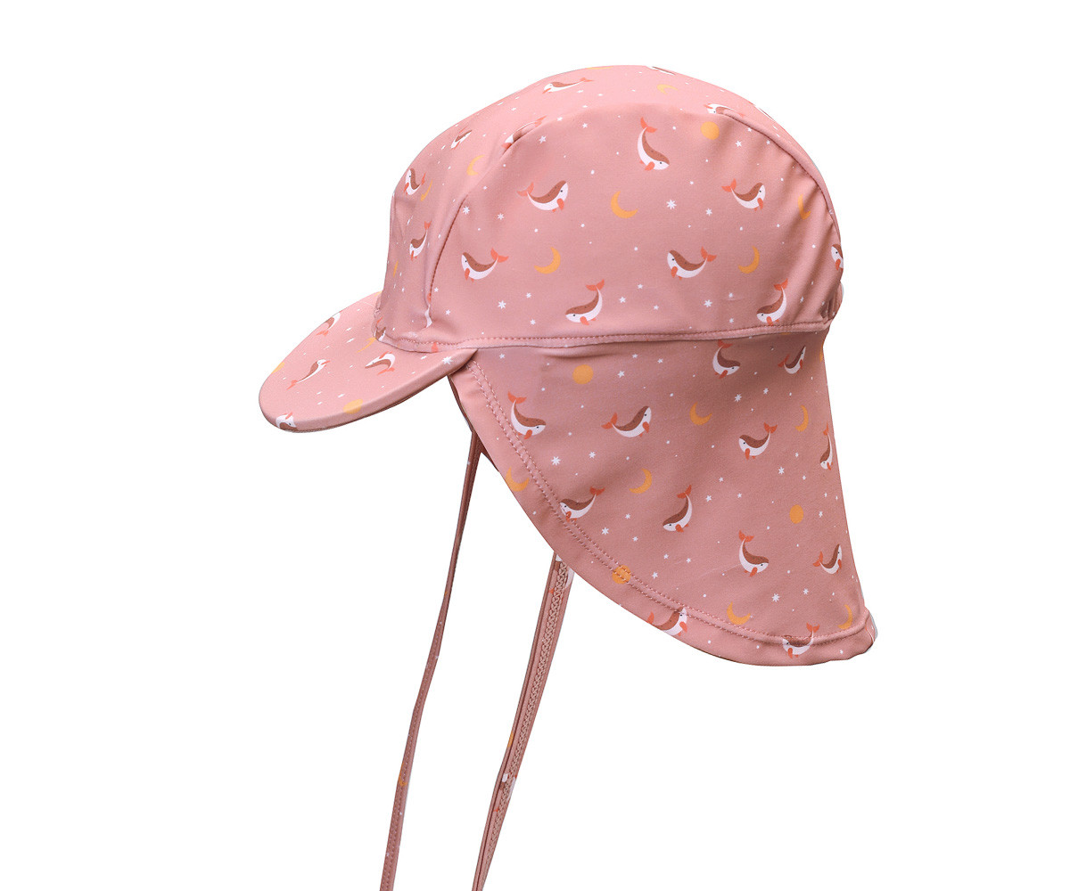 Gorro Playa Bebé Whale Pink Monnëka - Talla M