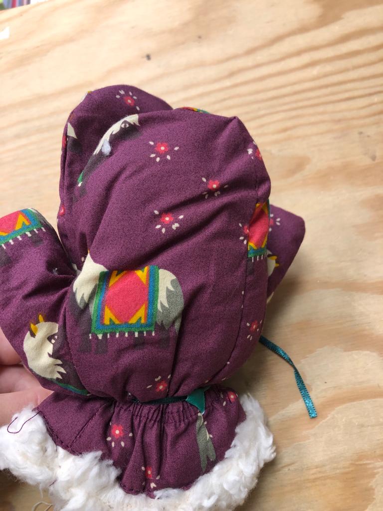 Guantes de llamas Little Green Radicals talla 3-5 años